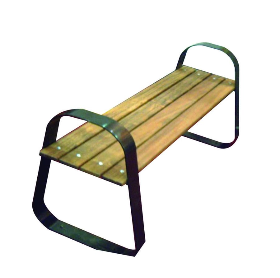 Banca, fabricada con solera rolada, peldaños de madera para asiento,