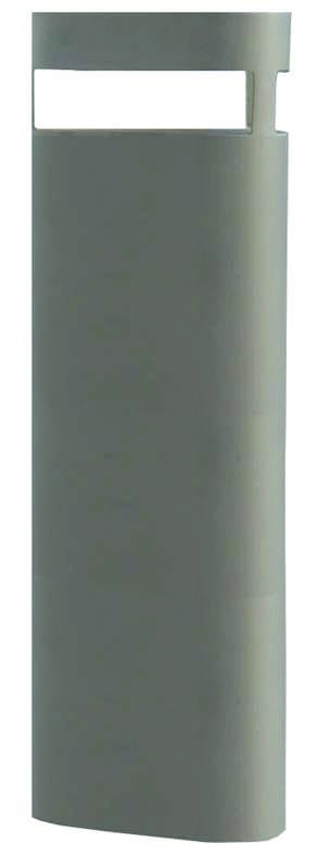 Bolardo metálico de acero inoxidable elaborado con tubo de 4” a 6”. Su