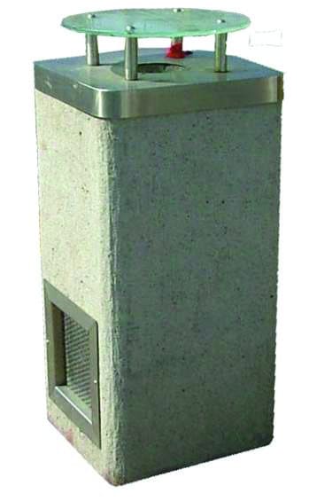 Bolardo de concreto de alta densidad