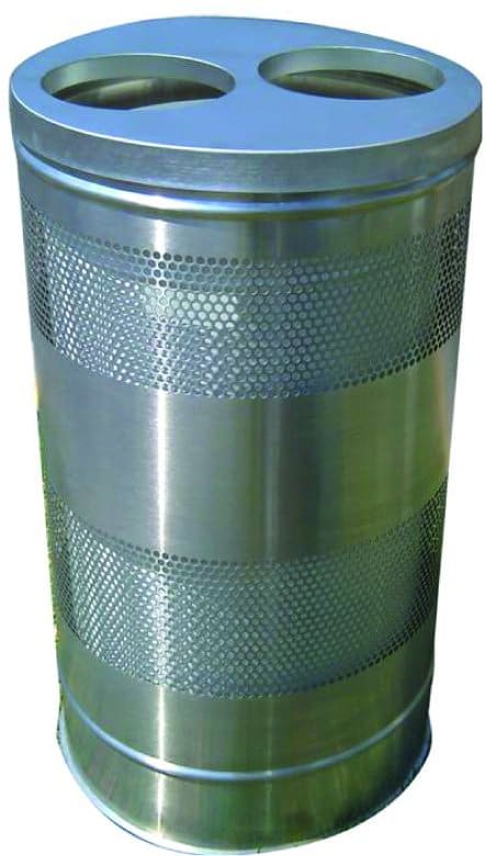 Bote basurero fabricado en acero inoxidable con posibilidad de