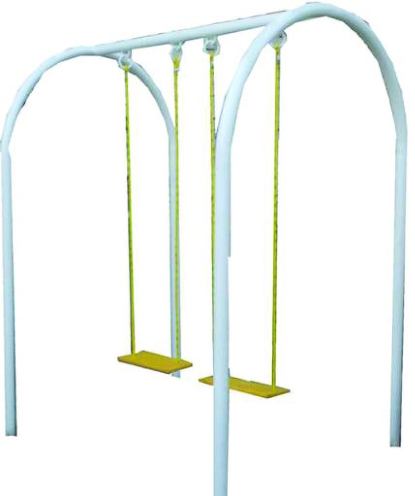 Columpio de dos plazas ideal paraparques pequeños. Pintura
